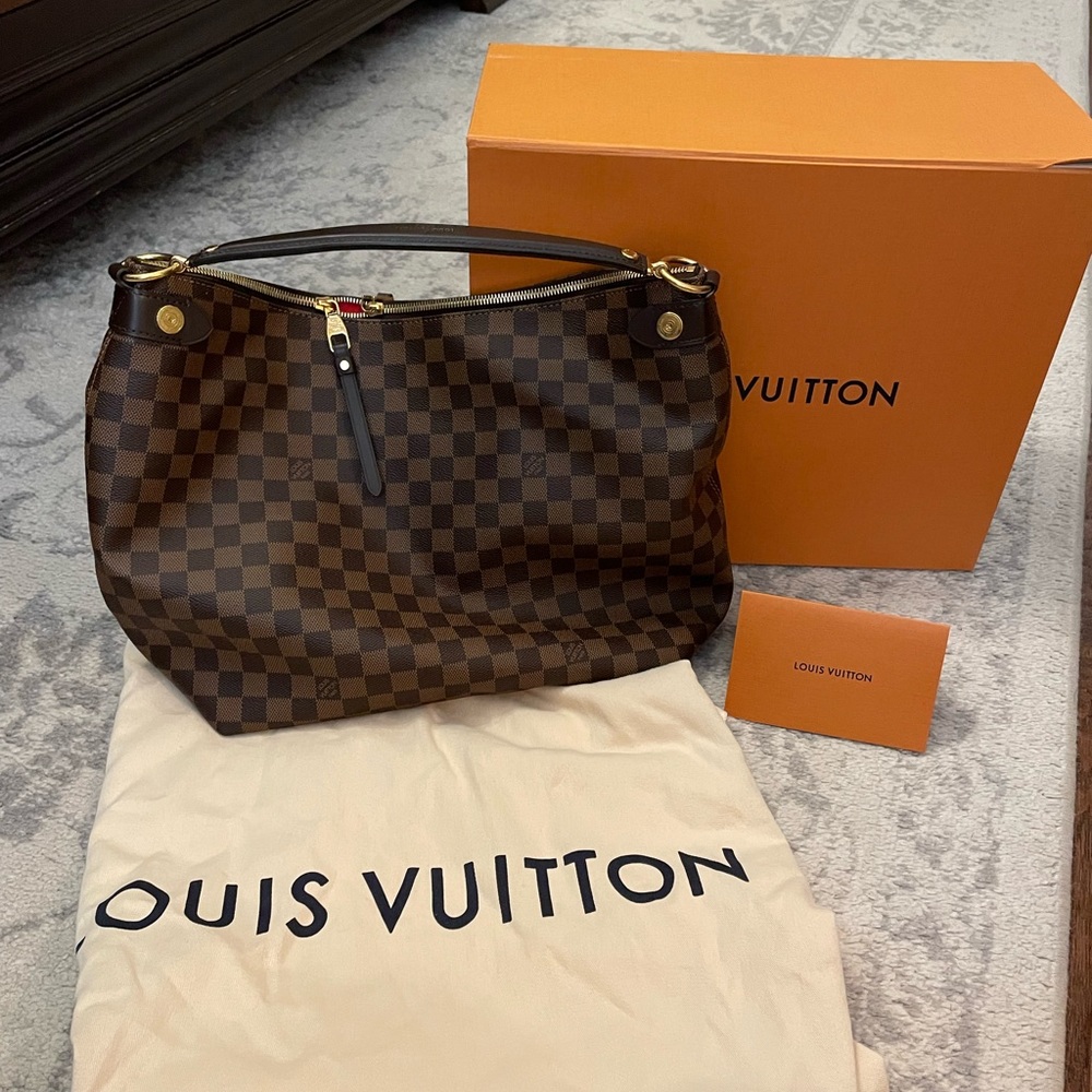 Rare!! Brand New! Louis Vuitton Duomo Hobo Damier Ebene. Discontinued bag.